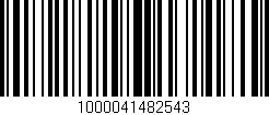 Código de barras (EAN, GTIN, SKU, ISBN): '1000041482543'