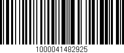Código de barras (EAN, GTIN, SKU, ISBN): '1000041482925'