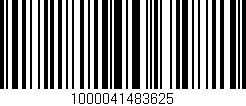 Código de barras (EAN, GTIN, SKU, ISBN): '1000041483625'