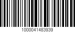 Código de barras (EAN, GTIN, SKU, ISBN): '1000041483939'