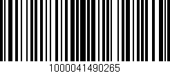 Código de barras (EAN, GTIN, SKU, ISBN): '1000041490265'