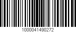 Código de barras (EAN, GTIN, SKU, ISBN): '1000041490272'