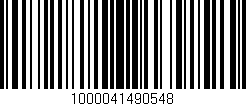 Código de barras (EAN, GTIN, SKU, ISBN): '1000041490548'