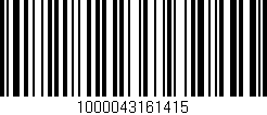 Código de barras (EAN, GTIN, SKU, ISBN): '1000043161415'