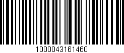 Código de barras (EAN, GTIN, SKU, ISBN): '1000043161460'