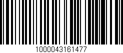 Código de barras (EAN, GTIN, SKU, ISBN): '1000043161477'
