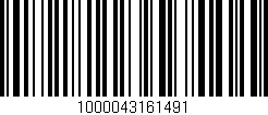Código de barras (EAN, GTIN, SKU, ISBN): '1000043161491'
