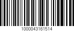 Código de barras (EAN, GTIN, SKU, ISBN): '1000043161514'