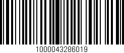 Código de barras (EAN, GTIN, SKU, ISBN): '1000043286019'