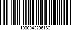 Código de barras (EAN, GTIN, SKU, ISBN): '1000043286163'