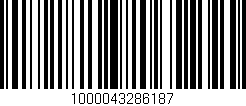 Código de barras (EAN, GTIN, SKU, ISBN): '1000043286187'