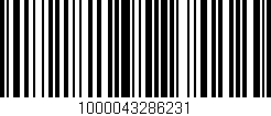 Código de barras (EAN, GTIN, SKU, ISBN): '1000043286231'