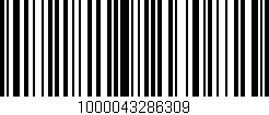 Código de barras (EAN, GTIN, SKU, ISBN): '1000043286309'