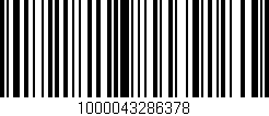 Código de barras (EAN, GTIN, SKU, ISBN): '1000043286378'