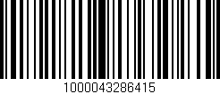 Código de barras (EAN, GTIN, SKU, ISBN): '1000043286415'