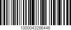 Código de barras (EAN, GTIN, SKU, ISBN): '1000043286446'