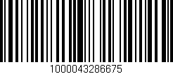 Código de barras (EAN, GTIN, SKU, ISBN): '1000043286675'