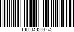 Código de barras (EAN, GTIN, SKU, ISBN): '1000043286743'