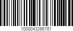 Código de barras (EAN, GTIN, SKU, ISBN): '1000043286781'