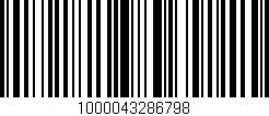 Código de barras (EAN, GTIN, SKU, ISBN): '1000043286798'