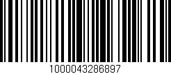 Código de barras (EAN, GTIN, SKU, ISBN): '1000043286897'