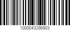 Código de barras (EAN, GTIN, SKU, ISBN): '1000043286903'