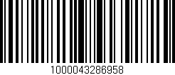 Código de barras (EAN, GTIN, SKU, ISBN): '1000043286958'