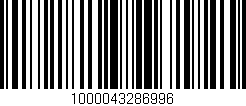 Código de barras (EAN, GTIN, SKU, ISBN): '1000043286996'