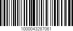 Código de barras (EAN, GTIN, SKU, ISBN): '1000043287061'