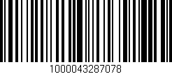 Código de barras (EAN, GTIN, SKU, ISBN): '1000043287078'