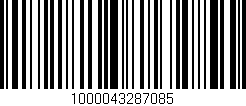 Código de barras (EAN, GTIN, SKU, ISBN): '1000043287085'