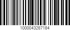 Código de barras (EAN, GTIN, SKU, ISBN): '1000043287184'