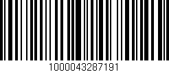 Código de barras (EAN, GTIN, SKU, ISBN): '1000043287191'