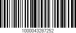 Código de barras (EAN, GTIN, SKU, ISBN): '1000043287252'
