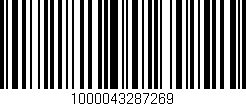 Código de barras (EAN, GTIN, SKU, ISBN): '1000043287269'