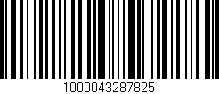 Código de barras (EAN, GTIN, SKU, ISBN): '1000043287825'