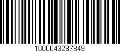 Código de barras (EAN, GTIN, SKU, ISBN): '1000043287849'