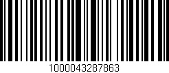 Código de barras (EAN, GTIN, SKU, ISBN): '1000043287863'