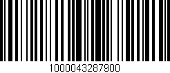 Código de barras (EAN, GTIN, SKU, ISBN): '1000043287900'