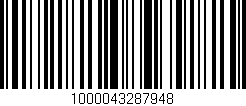 Código de barras (EAN, GTIN, SKU, ISBN): '1000043287948'