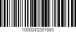 Código de barras (EAN, GTIN, SKU, ISBN): '1000043287993'