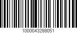 Código de barras (EAN, GTIN, SKU, ISBN): '1000043288051'