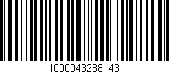 Código de barras (EAN, GTIN, SKU, ISBN): '1000043288143'