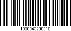 Código de barras (EAN, GTIN, SKU, ISBN): '1000043288310'