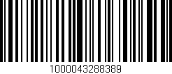 Código de barras (EAN, GTIN, SKU, ISBN): '1000043288389'