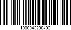 Código de barras (EAN, GTIN, SKU, ISBN): '1000043288433'