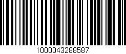 Código de barras (EAN, GTIN, SKU, ISBN): '1000043288587'