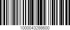 Código de barras (EAN, GTIN, SKU, ISBN): '1000043288600'