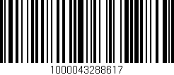 Código de barras (EAN, GTIN, SKU, ISBN): '1000043288617'