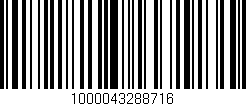 Código de barras (EAN, GTIN, SKU, ISBN): '1000043288716'